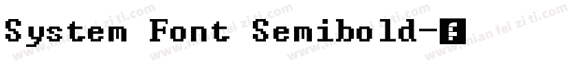 System Font Semibold字体转换